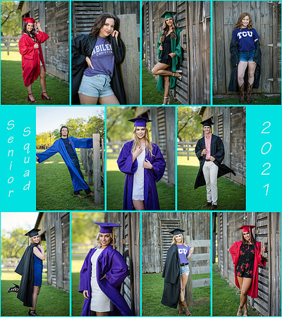 Senior Squad cap gown